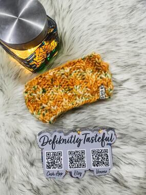 Hand Knit Merino Wool Headband - Salt Water Taffy Ear Warmer